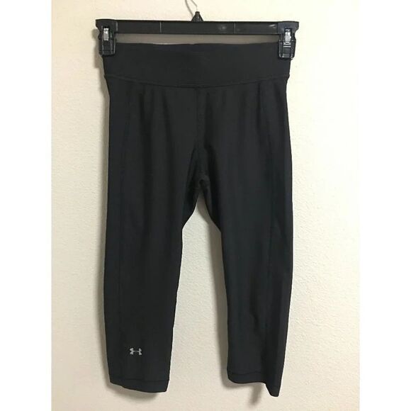 Under Armour Women Leggings Black Yoga Gym Pants Compression- Size Medium - Picture 1 of 7